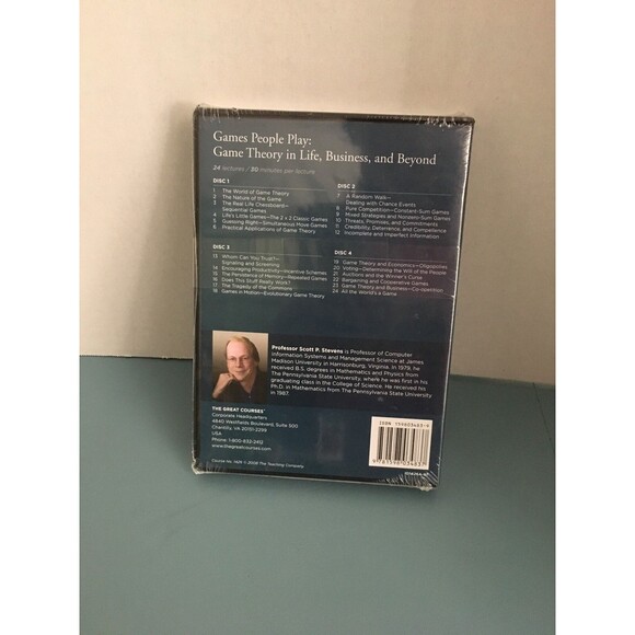 The Great Courses: Games People Play Theory in Life 4 DVD Set & Guidebook SEALED - Picture 2 of 2